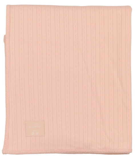 Bee & Dee Classic Pointell Collection Blanket Dusty Pink