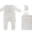 Citrine Appliqued Bib Set Warm White