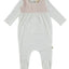 Citrine Smocked Footie White/Pink